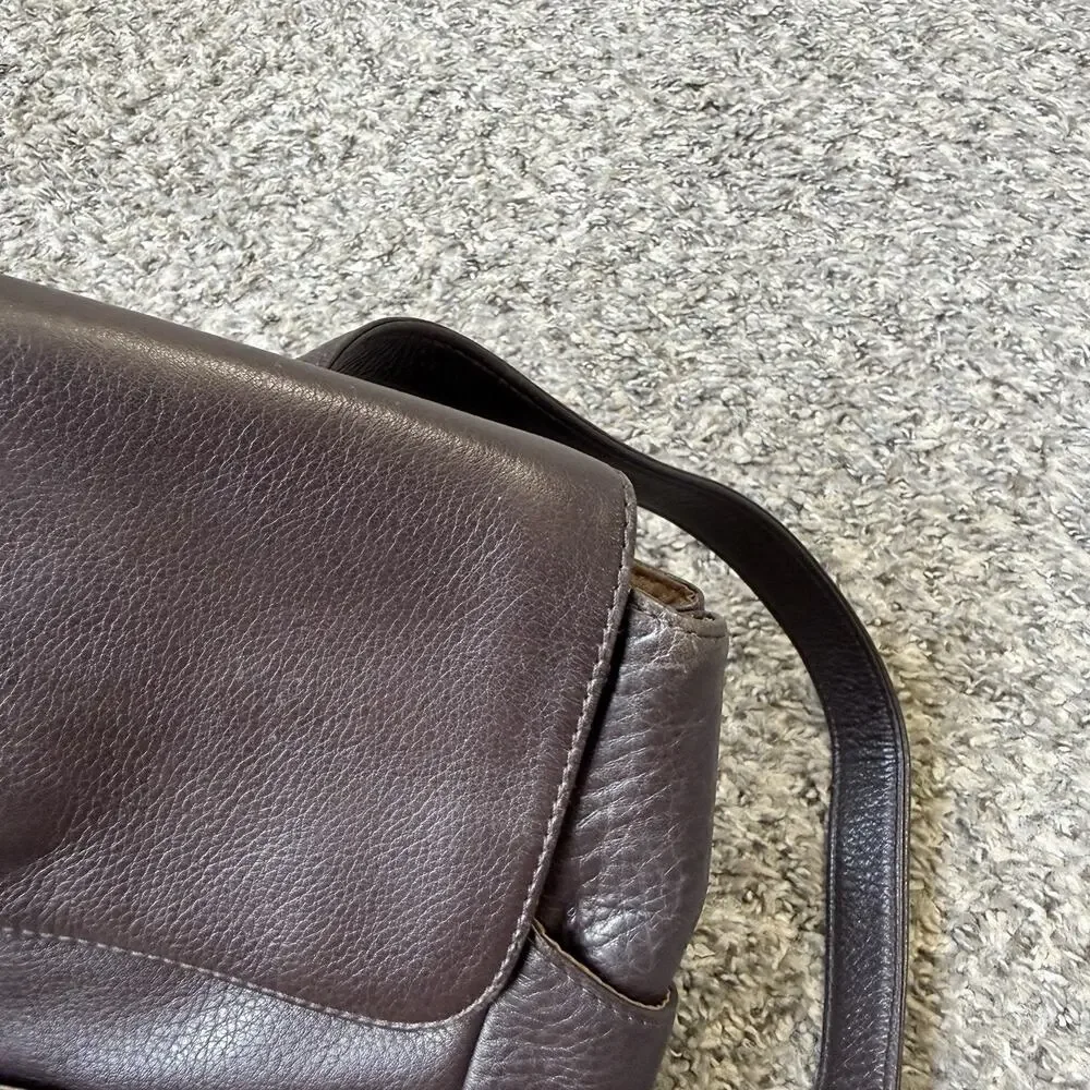 Hobo International Brown Leather Backpack Travel Bag purse Medium